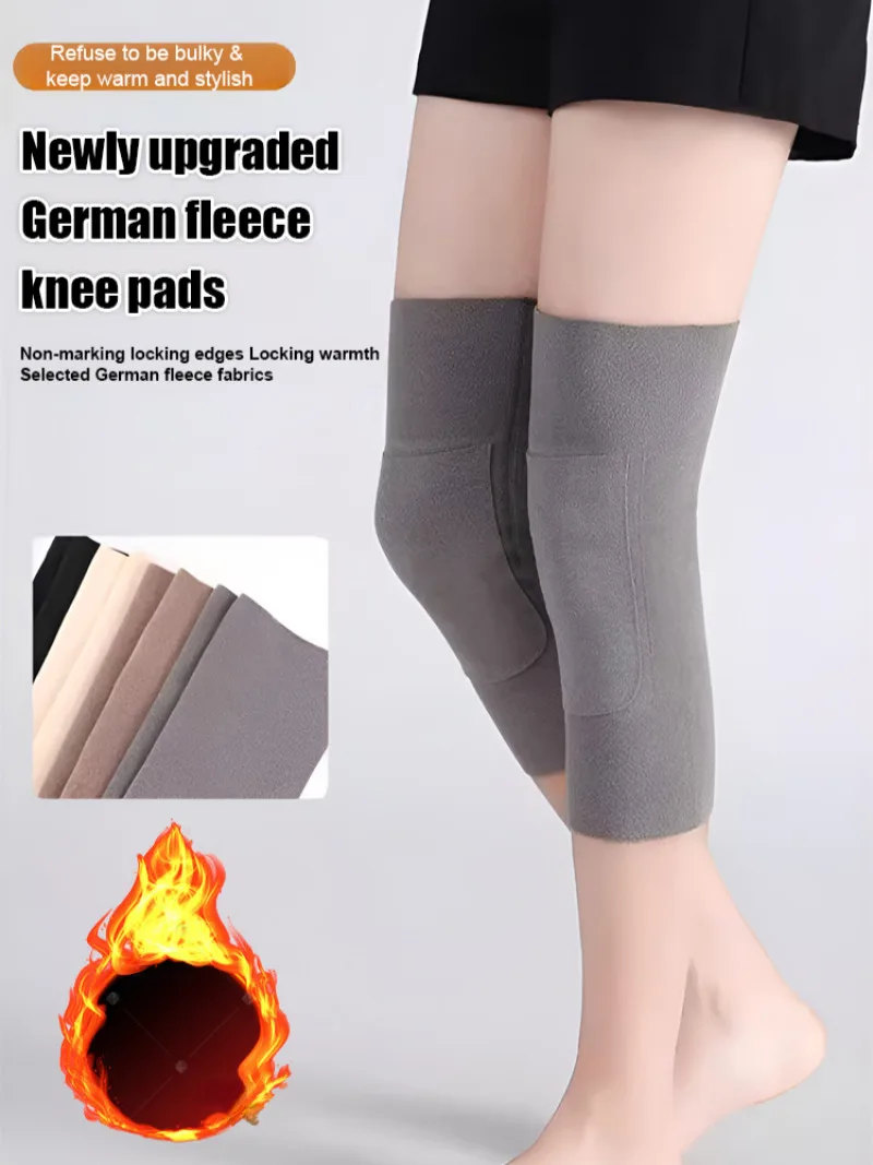 Thickened with pockets warm knee pads winter hot leg warmers fall and winter heating cold slow down the old cold leg joint pain