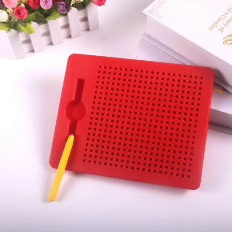 لوحة رسم مغناطيسية على شكل كرة فولاذية بلاستيكية - ألغاز إبداعية لعبة تعليمية مبكرة للأطفال لوحة رسم فنية تفاعلية للتعلم والمتعة #4