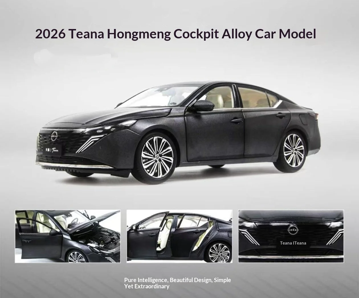 

Новый оригинальный Dongfeng Nissan Teana 2026 Nissan ALTIMA 1:18 модель автомобиля из сплава, Коллекционная металлическая игрушка для мальчика, подарок на день рождения