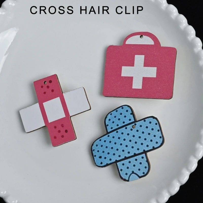 Hair Clip Crosses Balletcore Small Crosses Flat Clip Balletcore Hairpin Crosses Elegant Hair Clip for Bunches