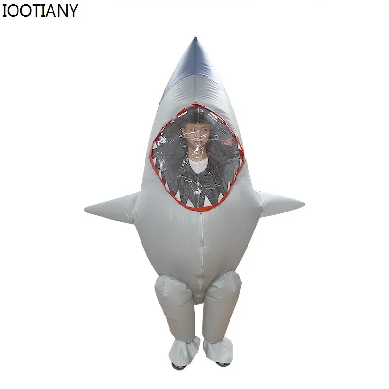 

Косплей Хэллоуин вертикальная акула ролевая игра надувной костюм для взрослых животное синяя акула кукла костюм бар сценическая вечеринка кукла комбинезон S