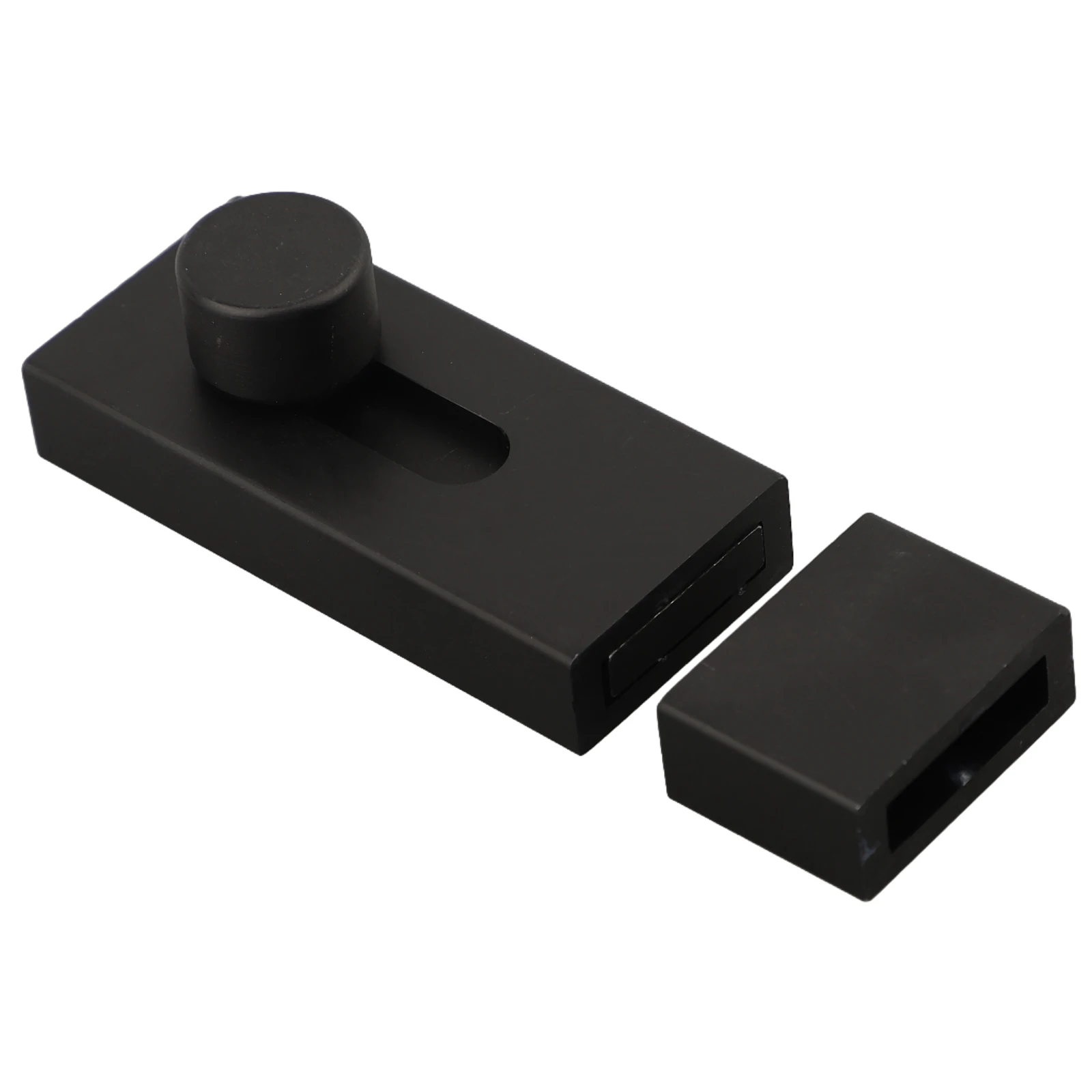 

1pcs Aluminum-Alloy No Hole Punch Door Buckle Security Lock Thickened Room-Door Latch Anti-Barn Door 80mm