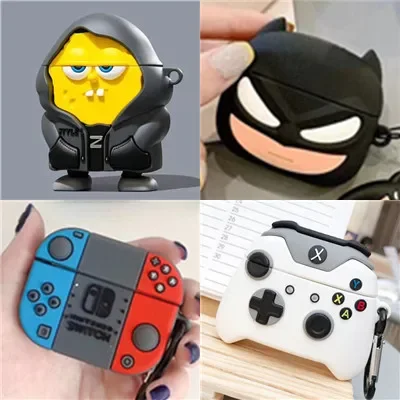 2024 New Cute Cartoon Earphone Cases For Apple Airpods 4/1/2/3 Earbuds Case Silicone Protector For Airpods Pro 2 Funda Headphone