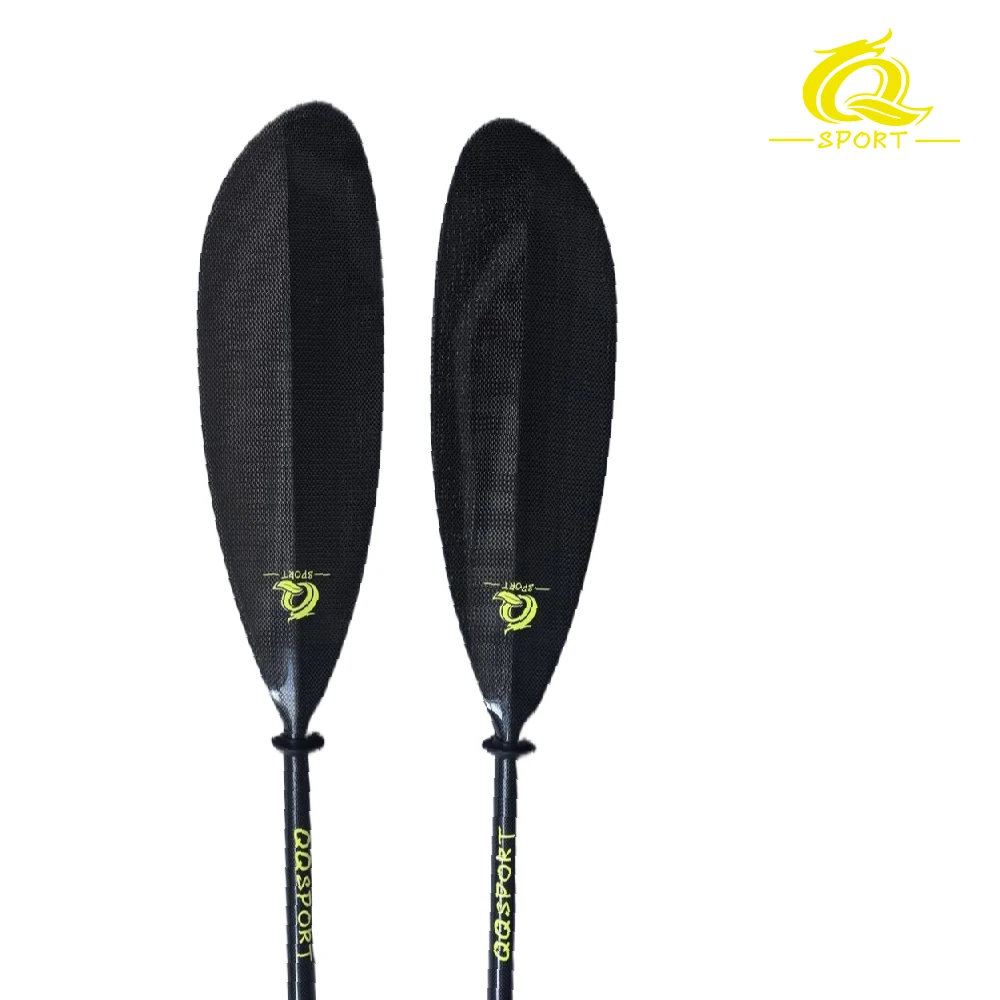 Remo para kayak QQSPORT, remo para kayak de mar, remo Scola, eje ovalado con ajuste de longitud de 10 cm ‌   Aluminio y bolsa gratuita Q02