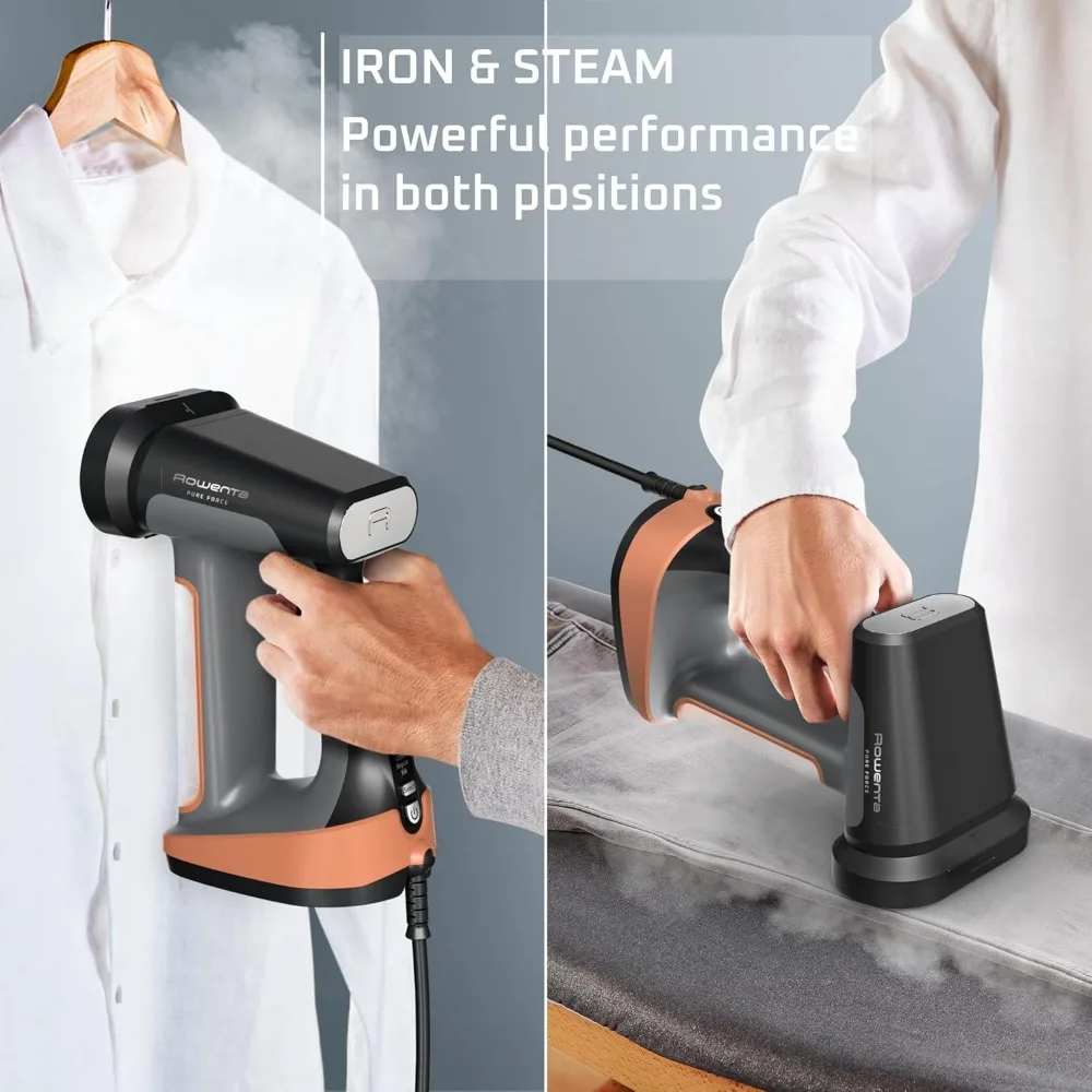 

Iron Steamer for Clothes, 3in1 Hand Held Steamers, Clothing Steamer, Ironing, Lint Remover,1875 Watts, Auto-Off, Black & Copper