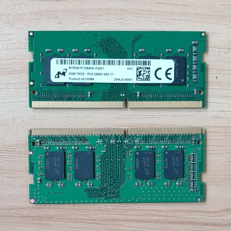 Imagem -03 - Memória Ddr4 8gb 1rx8 2666 Sodimm Pc42666v-sa211 v do Portátil dos Rams Ddr4 8gb 1.2 Mhz do Mícron