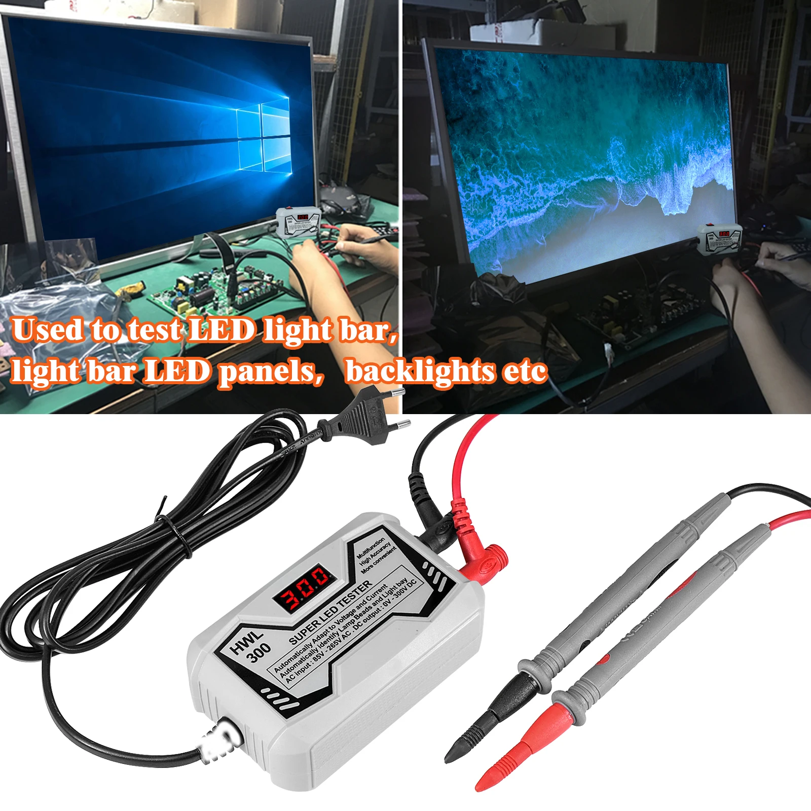 0-300V Output Led Tv Backlight Tester Multipurpose Led Strips Kralen Test Tool Ls\'d Tool EU US UK AU Plug