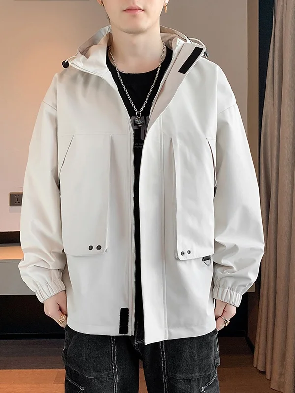 

Casual Men's Fce Jaet Windbreaker Outdoor Climbing Clothes Spring Autumn New Sle Loose Trendy Casual Hooded Coat