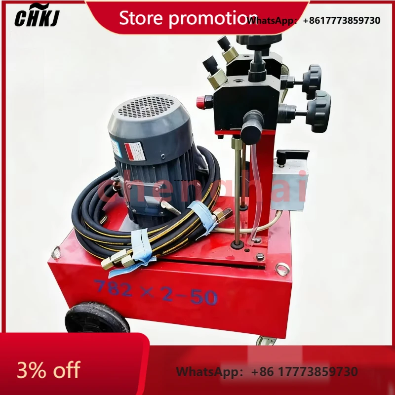 

CHKJ-2025NEWElectric Oil Pump Portable Ultra High Pressure Liquid 50 Oil Pump for Prestressed Concrete Oil Pumps