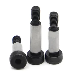 1pc M5 M6 M8 M10 Dia=6 8 10 12mm Grade 12.9 Steel Hex Hexagon Socket Cap Head Shoulder Roller Bearing Screw Bolt