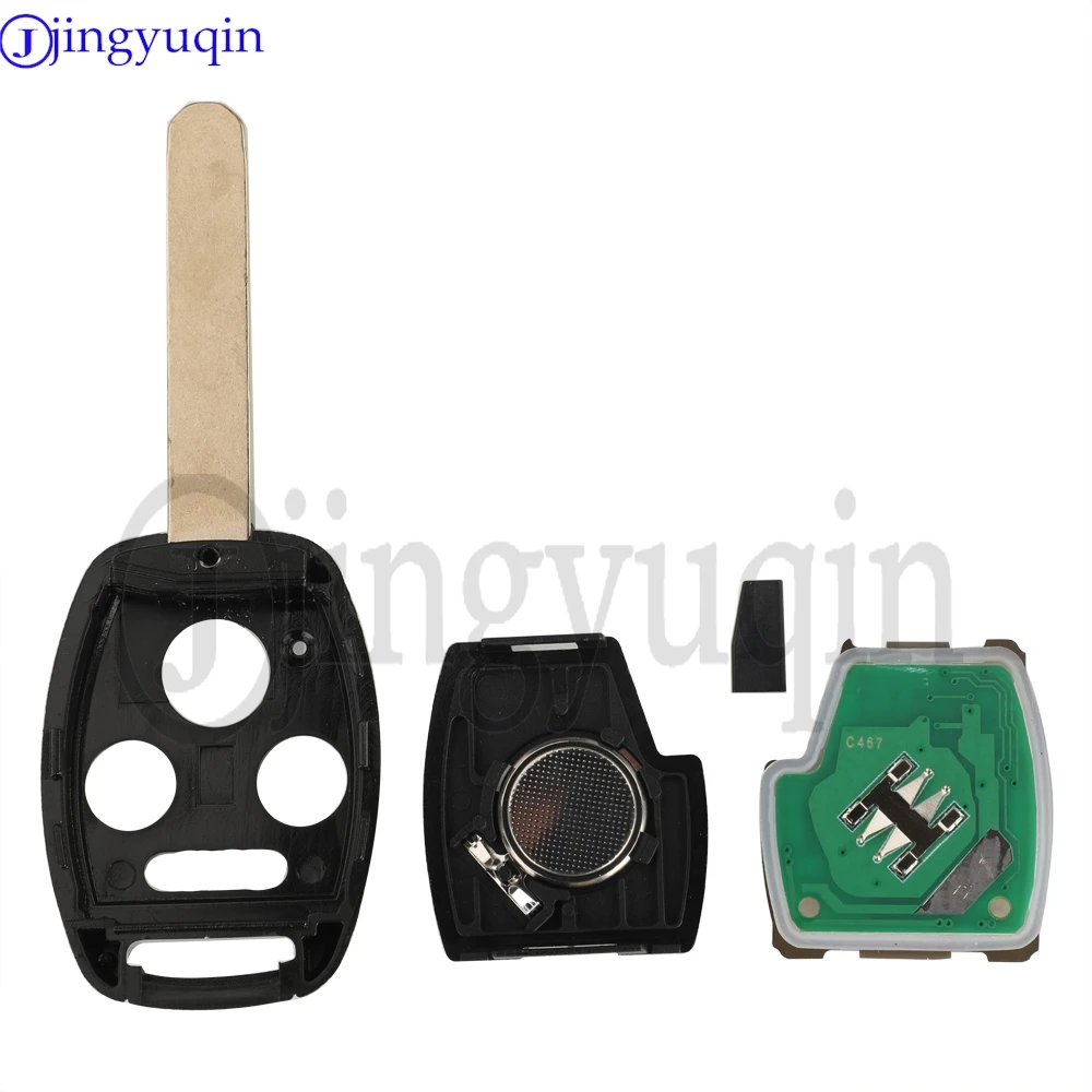 Jingyuqin KR55WK49308 313.8MHz ID46 Chip 4 Knoppen Afstandsbediening Fob Autosleutel Voor Honda Accord 2008 2009 2010 2011 2012 controle Fob