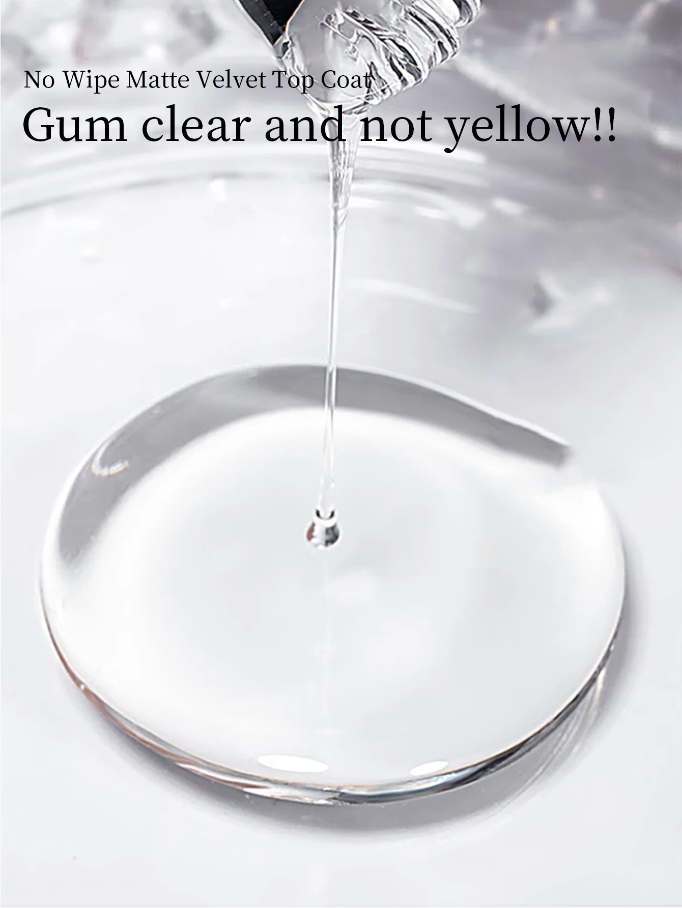 RSNAIL 12g Velvet Matte Top Coat Gel Nail Polish UV Gel Soak Off Semi-Permanent Varnish Clear Matte Top Coat Nail Art Lacquer