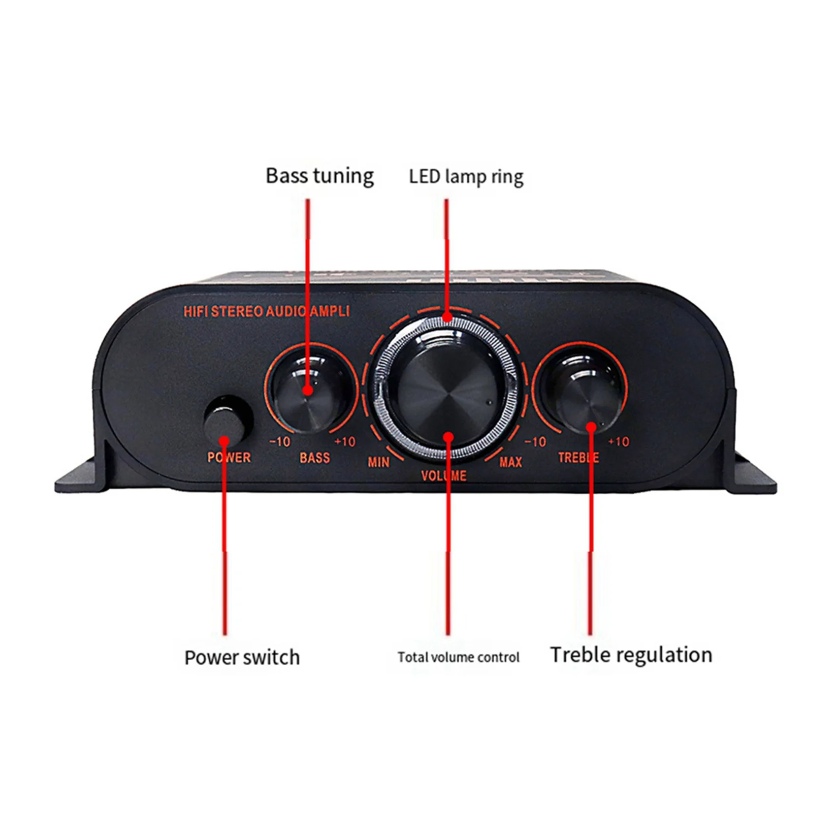 

【RECOMENDAR】2X AK170 Compact Size Audio Power Amplifier Portable Sound Amplifier For Car And Home Speaker Amp