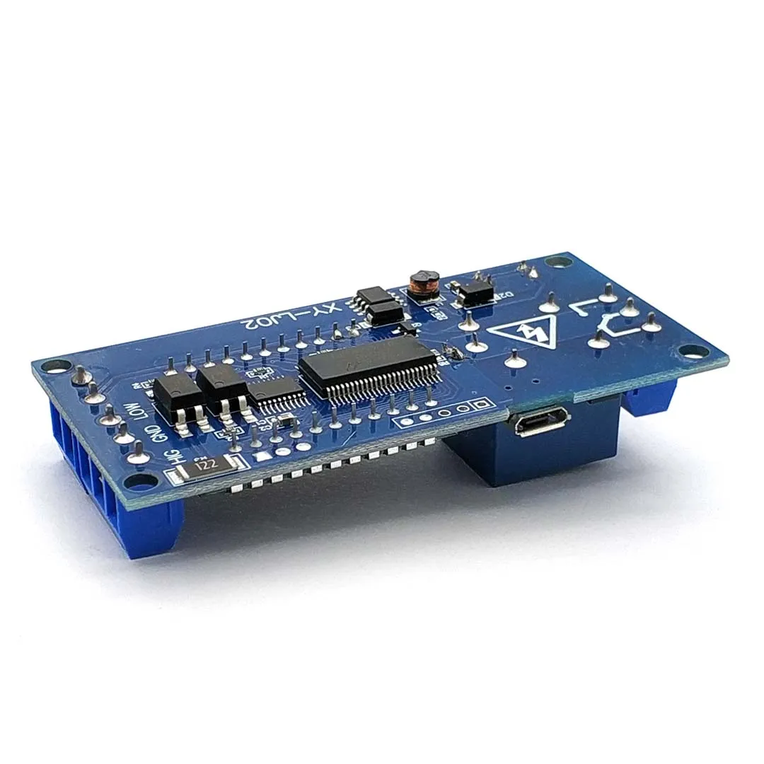 6-30 فولت مايكرو USB الرقمية LCD عرض الوقت تأخير التتابع وحدة التحكم الموقت التبديل الزناد دورة وحدة XY-LJ02