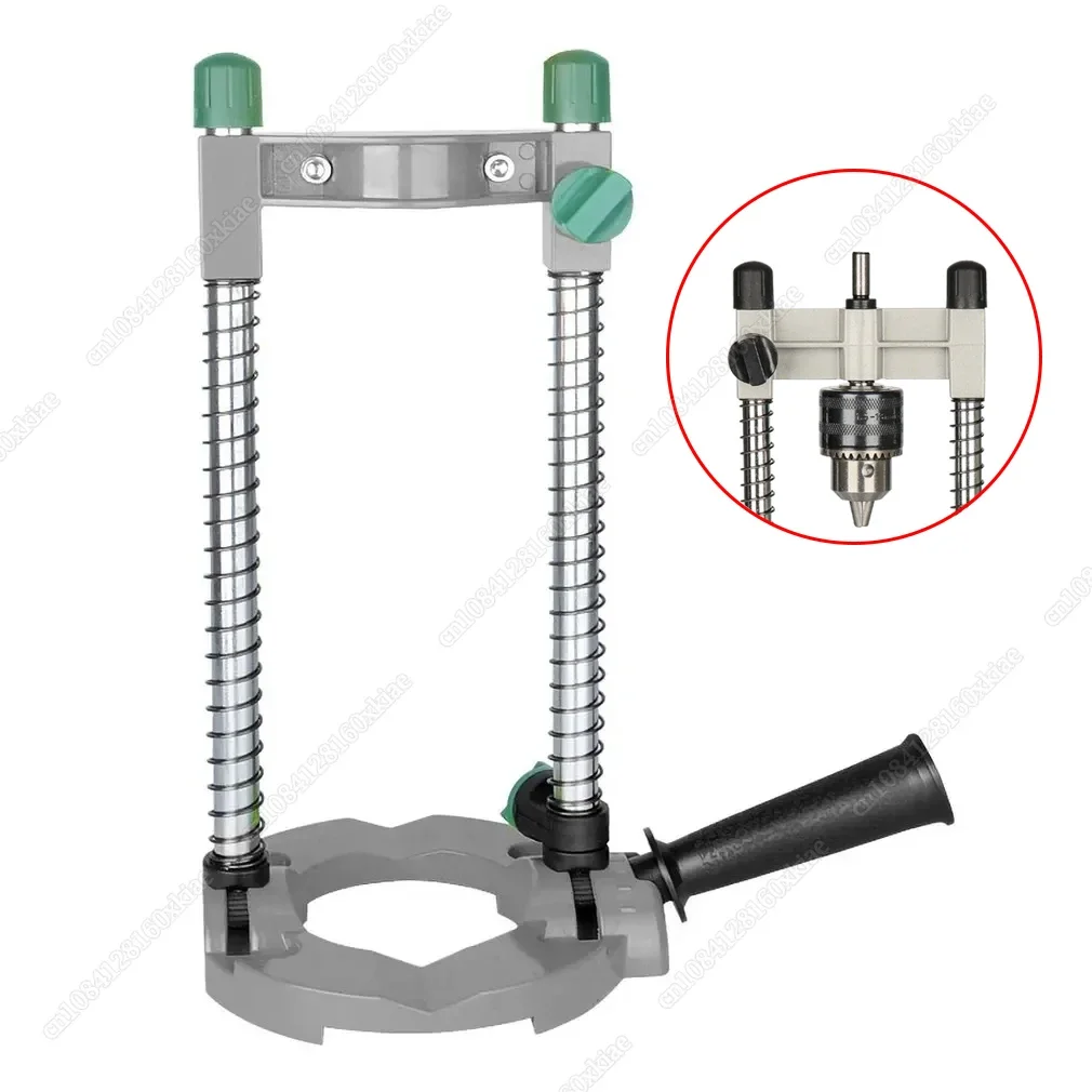 

Multi-Functional Drill Stand with Steel Column Aluminum Base Adjustable 0-45 Degree Angle for Precision Woodworking Power Tool