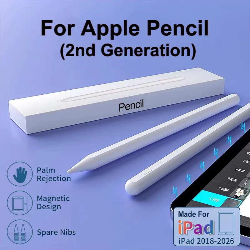 Original Stylus Pen For Apple Pencil 2nd Generation iPad Pencils For iPad Pro Air 11 M3 a16 5 9 12.9 Mini 2018-2026 Accessories