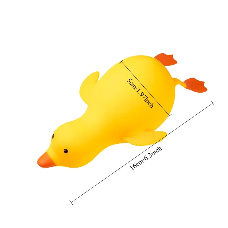 Jumbo Squishy Yellow Duck Fidgets Toys Cute Goose Squeezes Animals Vent Toys Adults Decompression Stretch Toy Friends Best Gift image 3