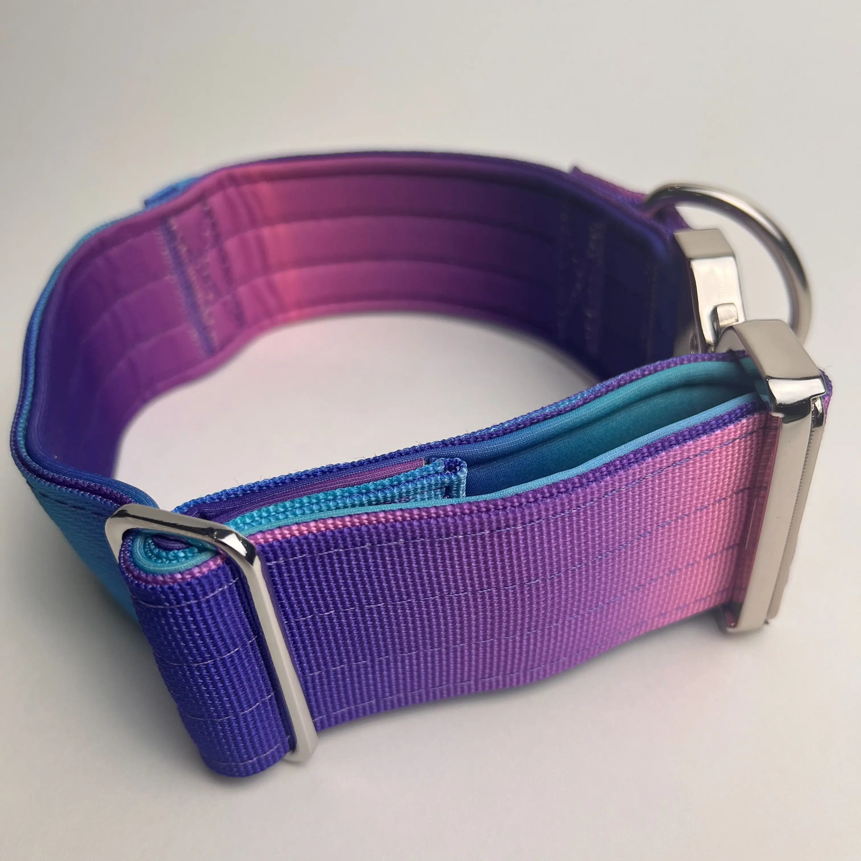 مجموعة مقود طوق الكلب التكتيكي المتدرج مناسبة للكلاب المتوسطة والكبيرة عالية القوة من النايلون + تصميم نيوبرين عرض 5 سم