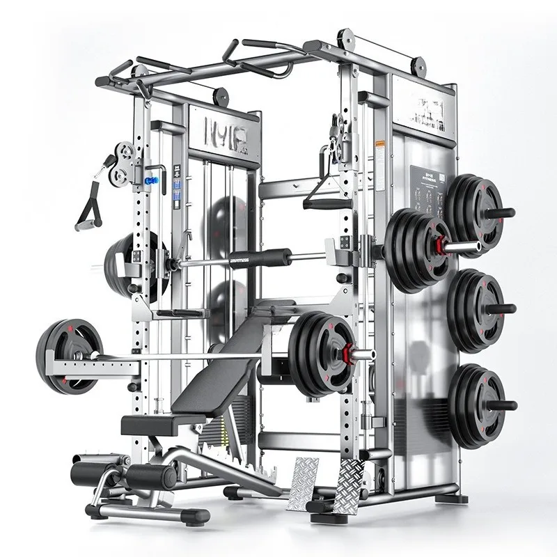 

Machine comprehensive trainer Commercial fitness gantry multi-functional integrated professional squat bench press frame