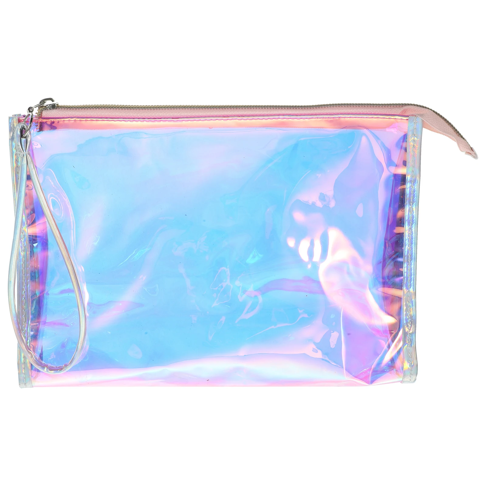 

Transparent TPU Holographic Waterproof Bag Makeup Toiletry Travel Storage Pouch For Ladies TPU Material