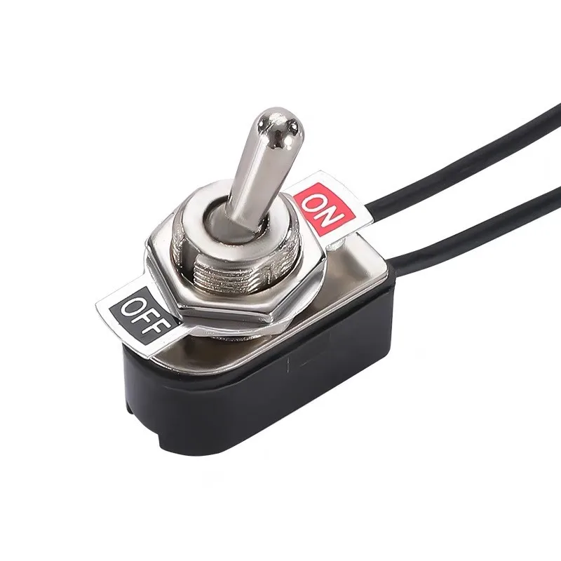

1pc 6A 250VAC KNS-1 On Off Prewired Standard Toggle Switch With Wire Cable SPST Contacts Switch Electrical Equipment