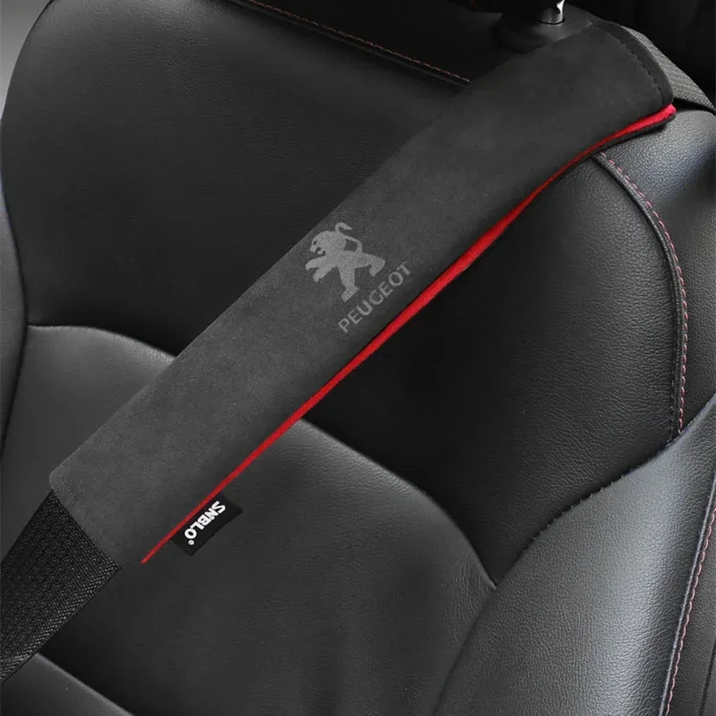 

2PCS Car Seatbelt Shoulder Protector Cover Padding for Peugeot 307 306 308 207 206 508 208 2008 3008 5008 407 Auto Accessories