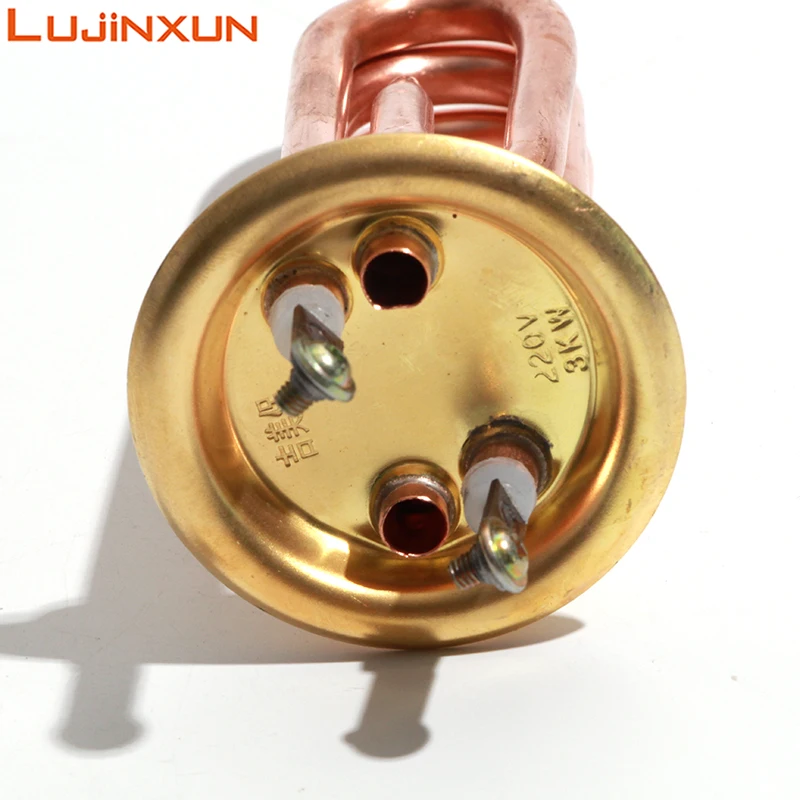 LUJINXUN Electric Heating Element 220V Boiling Water heater 2KW/3KW Red Copper Tube Flange/Disc 63mm