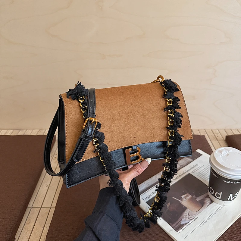 Bolso cruzado minimalista para mujer para salidas de oficina con Material PU mate bolsillo antirrobo ligero estilo moderno