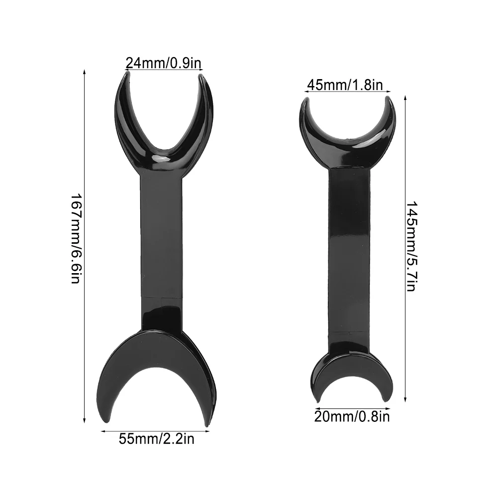 Divaricatore per labbra intraorale a forma di T dentale in plastica da 4 pezzi divaricatore per bocca con denti ortodontici a doppia testa strumenti dentali per espansori orali