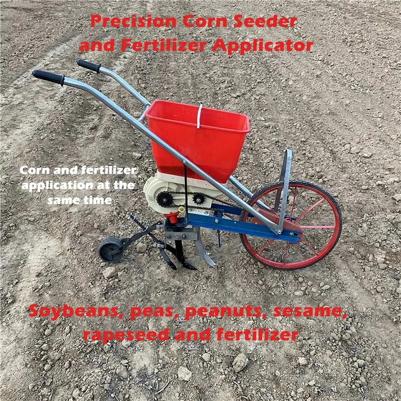 صفوف متعددة متعددة الوظائف اليد دفع بذارة الذرة الجزر بذور السبانخ الخضار الأعشاب زارع البذور زراعة أداة #6