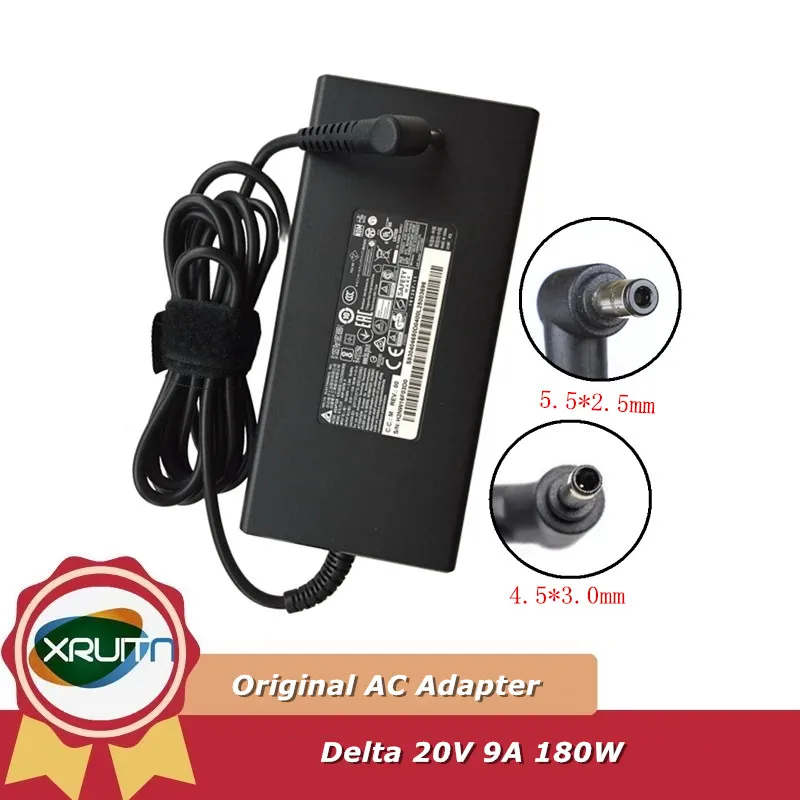 

Оригинальный адаптер переменного тока DELTA ADP-180TB H 20 В 9 А A15-180P1A A17-180P4B, зарядное устройство для MSI GF75 GF65 THIN 10UE 3060, адаптер питания для ноутбука