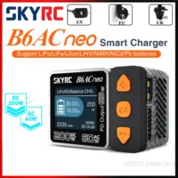 SKYRC B6ACneo Smart Charger DC 200W AC 60W Lipo Battery Balance Discharger LiFe Lilon LiHV NiMH NiCd Pb Upgraded VS IMAX B6AC V2