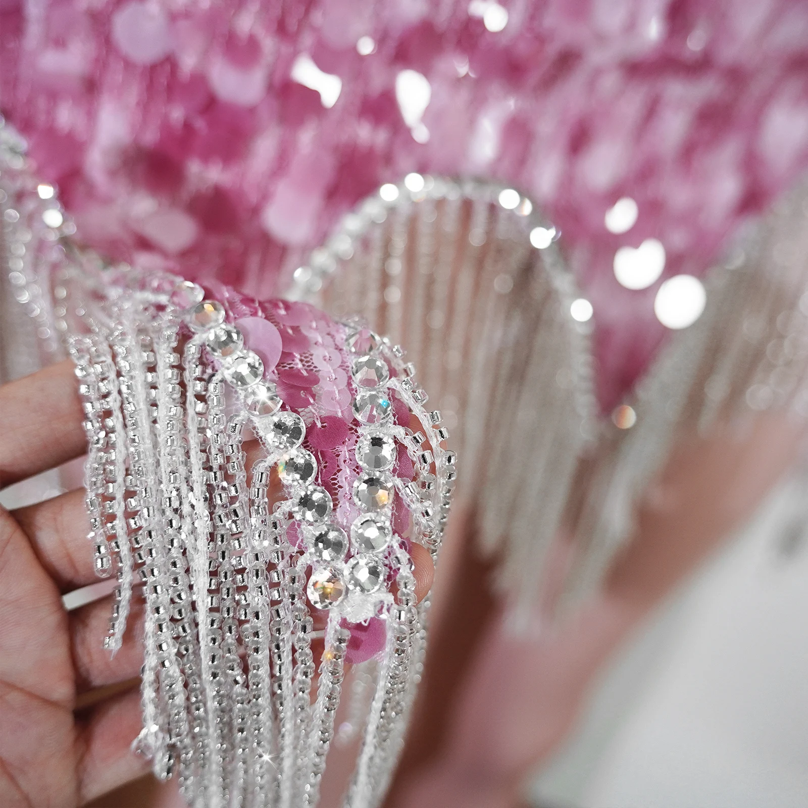 Sequin Beaded Tassels Mini Dre - Mini Electric Sewing Machine Handheld ulasan dan harga