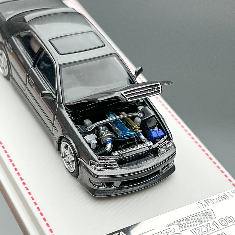 

Модель автомобиля Model&FH Diecast 1/64, литая под давлением, Chaser JZX100 MK6, классическая модель, сувенир для взрослых, подарок, хобби и игрушки