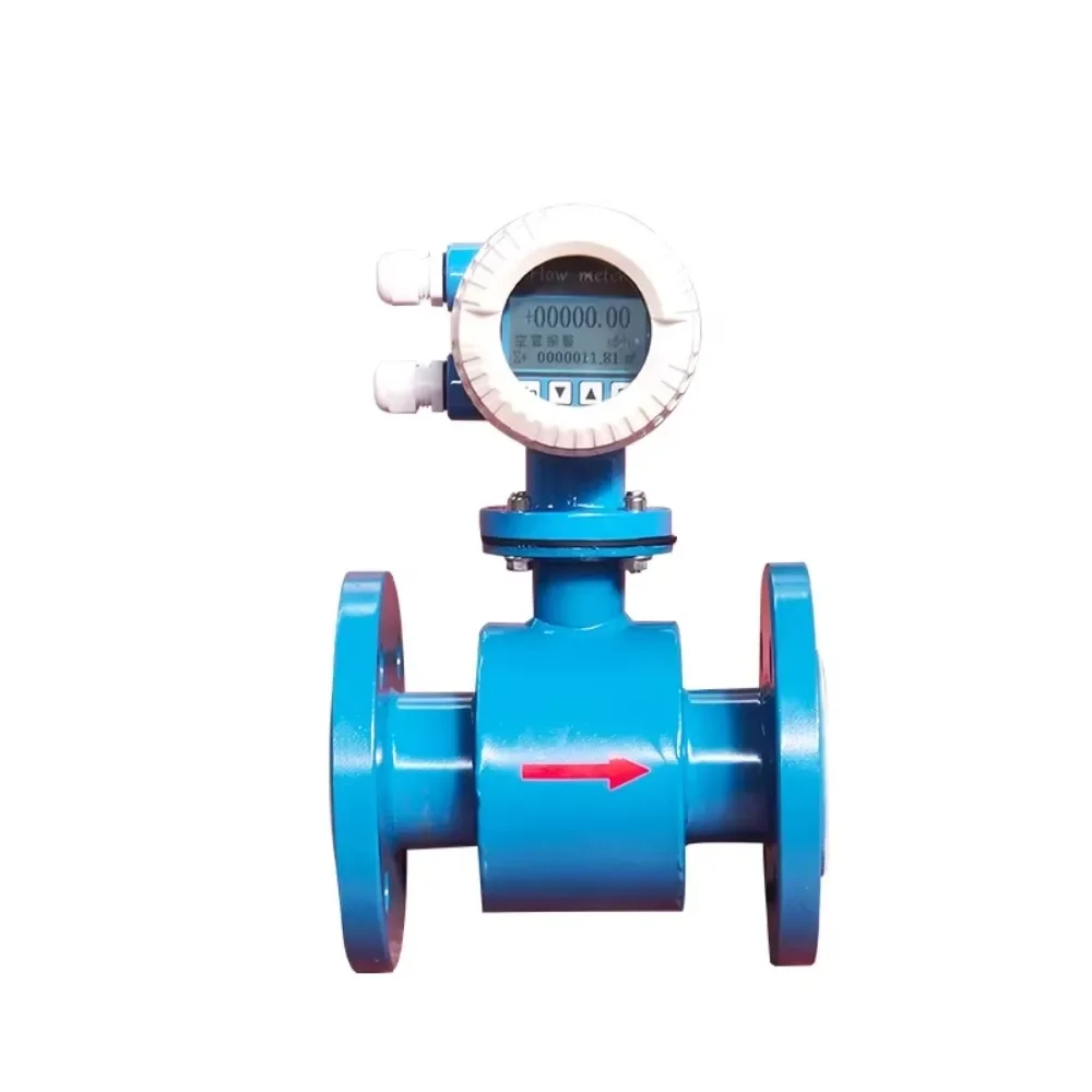 DN10-DN350 option Pipeline electromagnetic flowmeter water liquid intelligent integrated electronic digital display