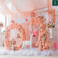 Fake Cherry Blossom Branch More Flower Heads Sakura Tree Stem 10 Colors for Event Wedding Tree Decoration Artificial Flowers
