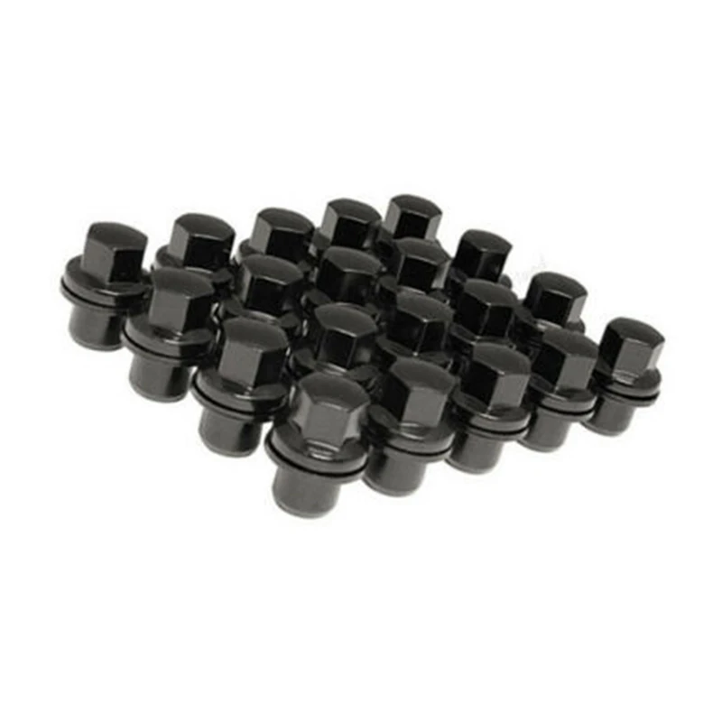 20X Black Lug Nuts M14X1.5 Fit For Land Range Rover Sport HSE LR3 LR4 LR2 Wheels