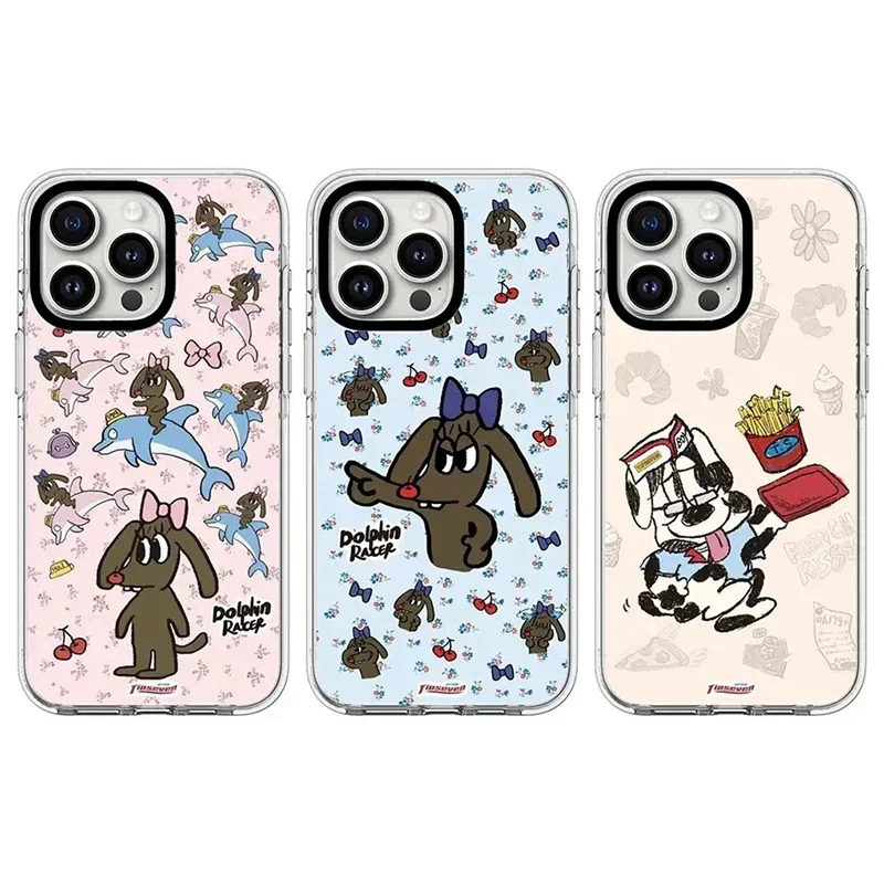 

Graffiti Dog 2.0 Acrylic White Border iPhone 12 13 14 15 16 Pro Max Case - Protective iPhone Case with MagSafe