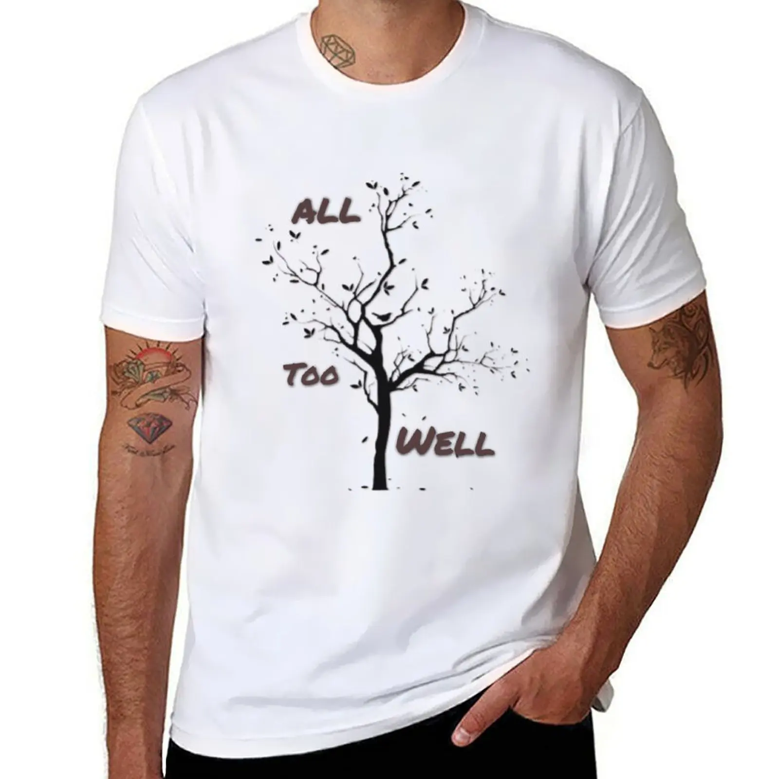 

ALL TO WELL T-shirt plus sizes summer clothes anime men clothings