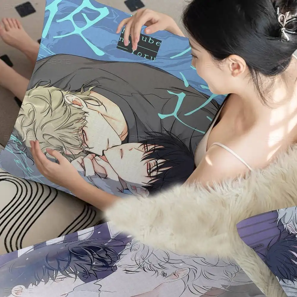 أنيمي منخفضة المد في الشفق وسادة غطاء الوسادة المخدة غرفة المعيشة أريكة ديكور المنزل حسب الطلب