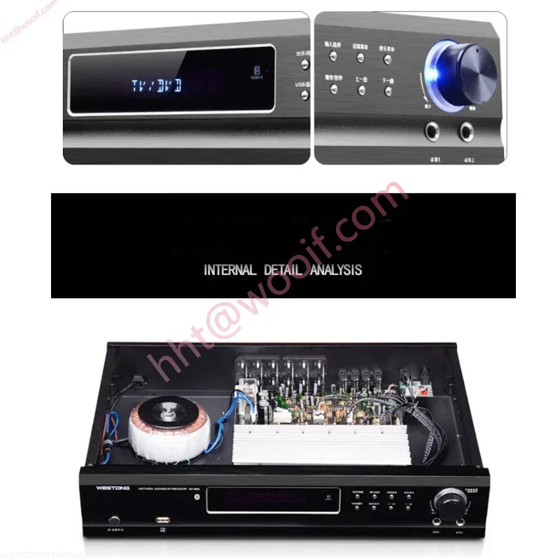 220 فولت بلوتوث مكبر للصوت AV-985 650 واط 5.1 قناة مكبر للصوت المسرح المنزلي الصوت عالية الطاقة حمى المنزل Ktv مكبر للصوت الكاريوكي