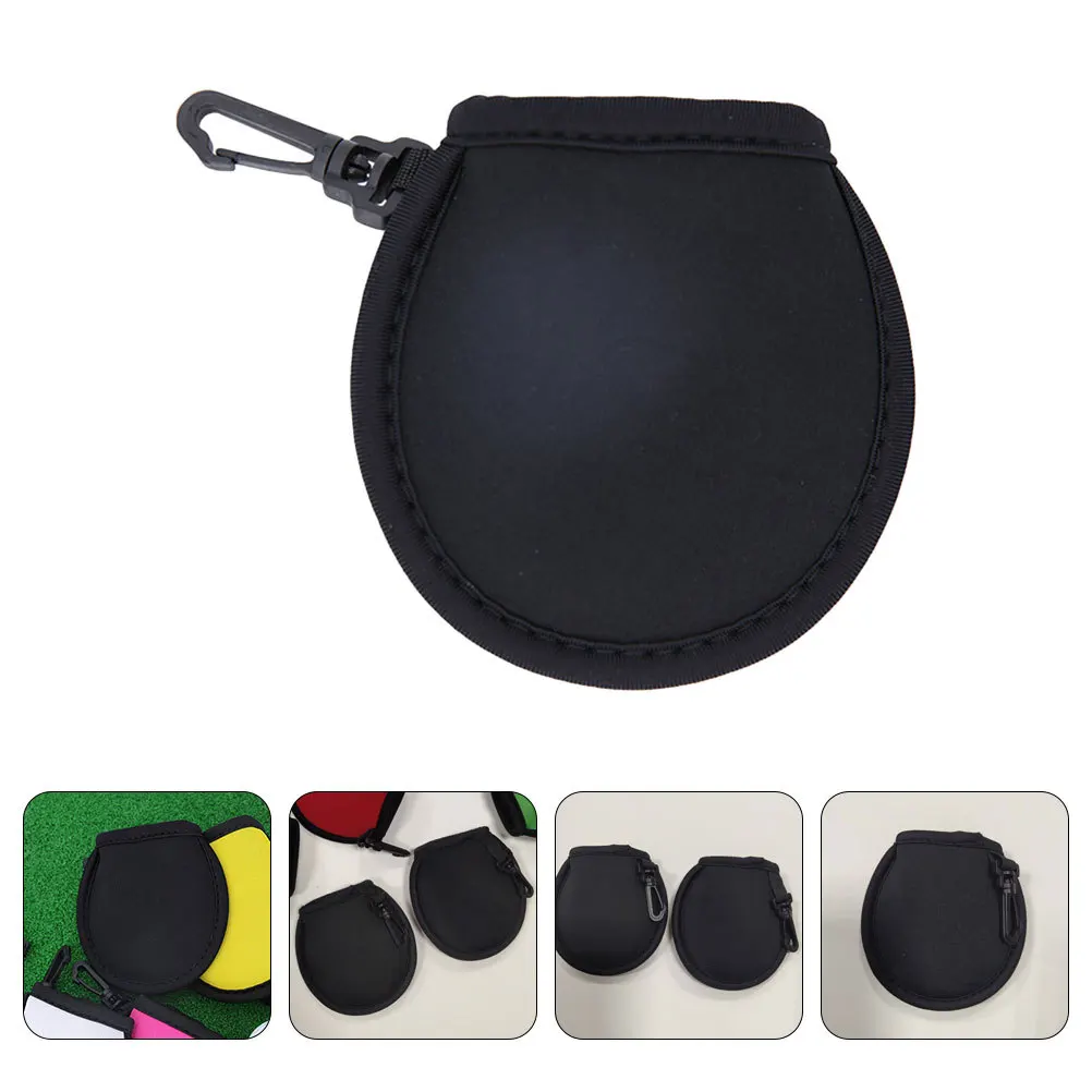 

1Pcs Golf Ball Wiping Pouch High Quality Neoprene Cleaning Tool Reusable Storage Case for Keeping Balls Clean and Safe Black