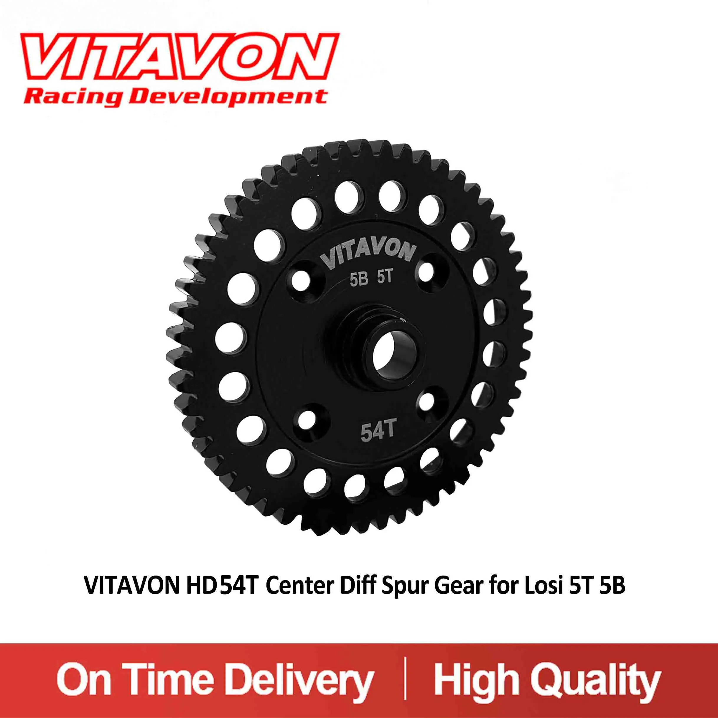 

VITAVON HD Steel 54T Center Diff Spur Gear For Losi 5T 5B