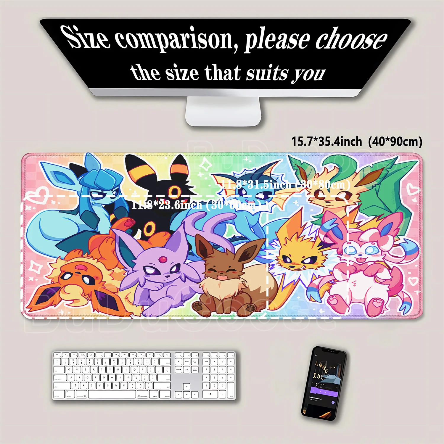 Tappetino per mouse Eevee Fami - Gaming Keyboard Typewriter recensione e prezzo