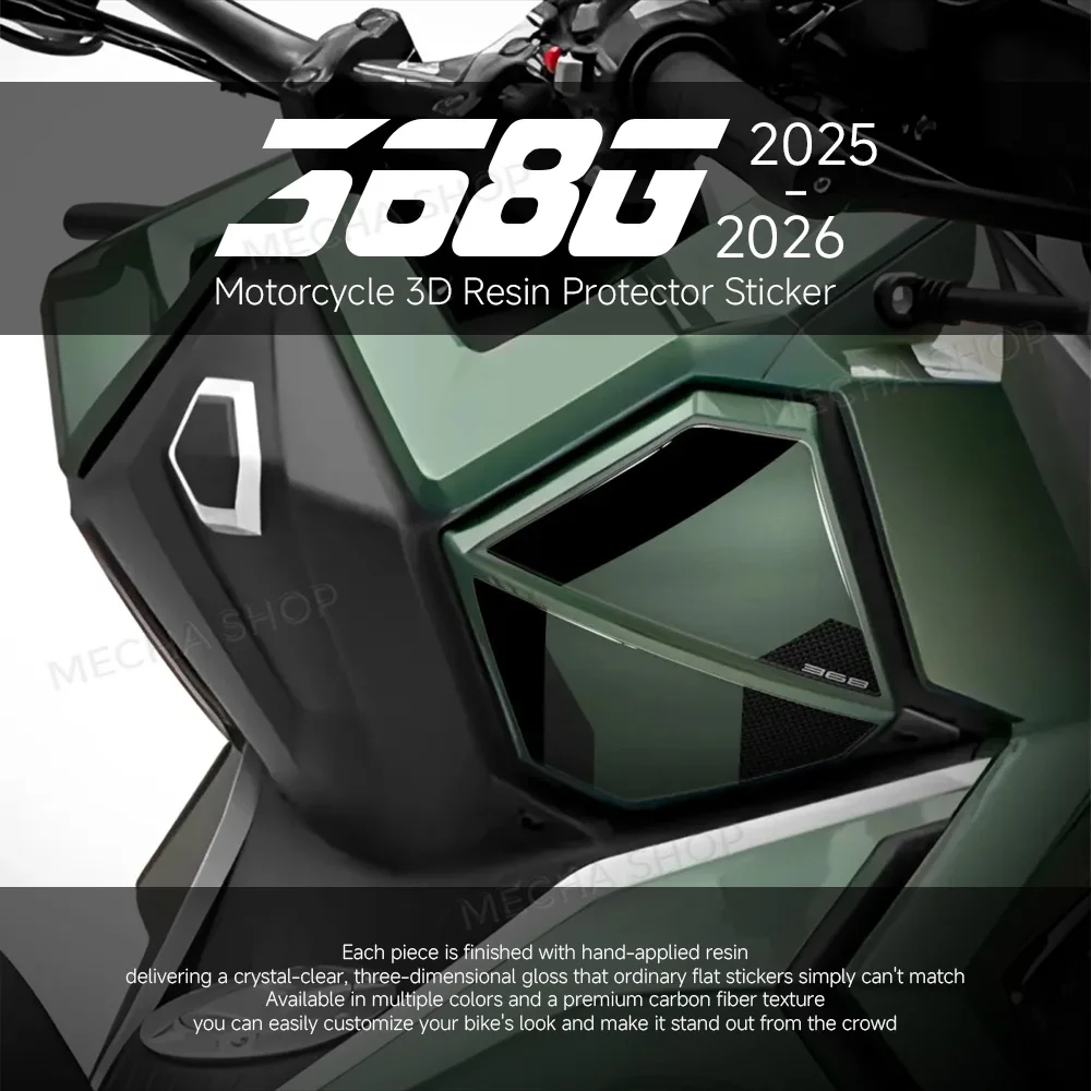 

For Zontes 368G 2025 2026 3D Resin Decal Kit Side Shield Sticker