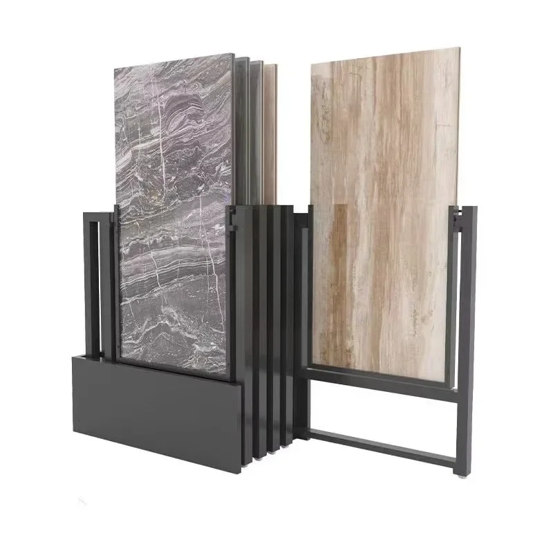 

For 60X120 Large Slate Sample Display Stand Durable Pull-push Rotating Bracket For Showroom Tile Display