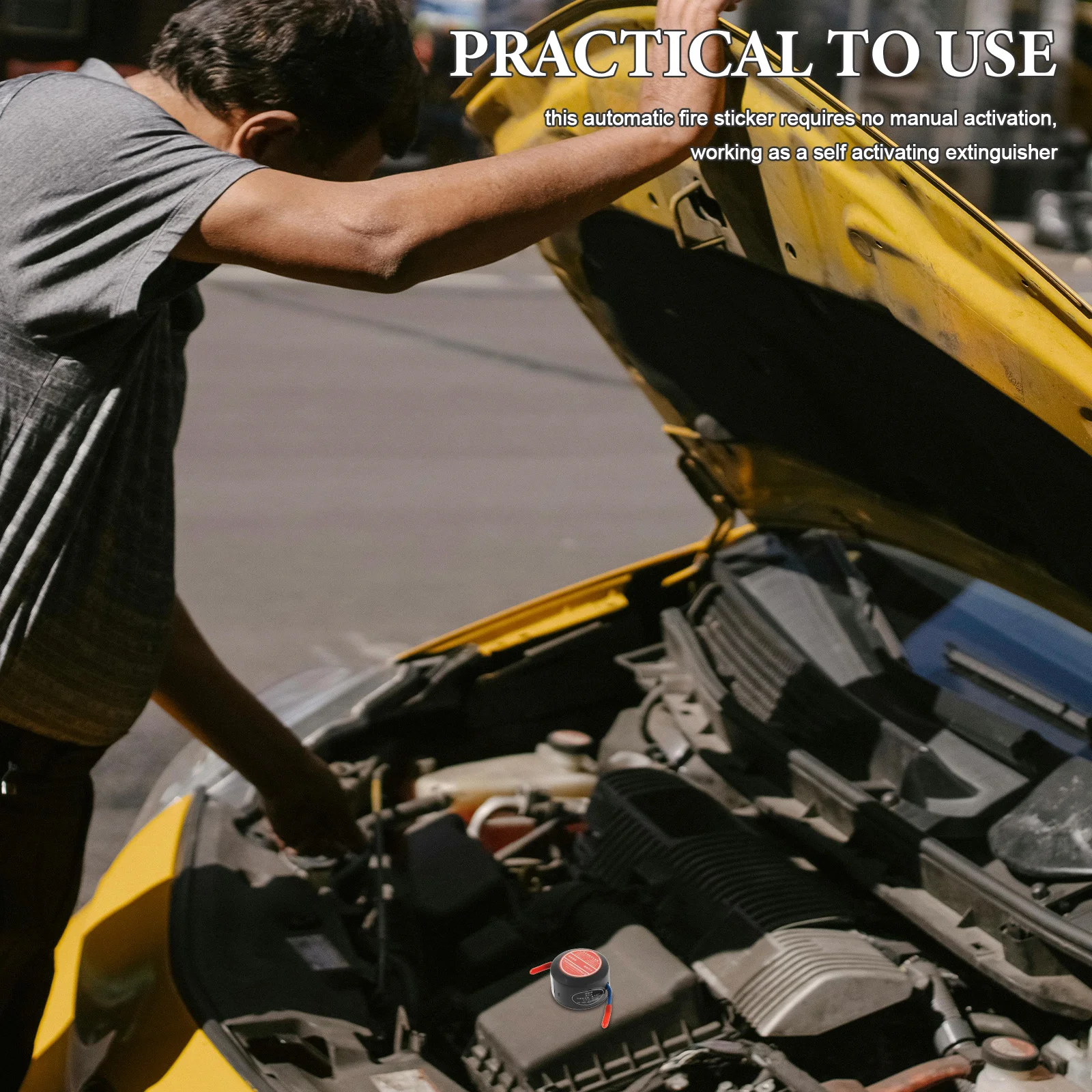 طفاية الهباء الجوي 10 جرام لاصق خلفي ذاتي التنشيط لمحرك السيارة المرآب قارب المنزل نظام قمع الحرائق التلقائي
