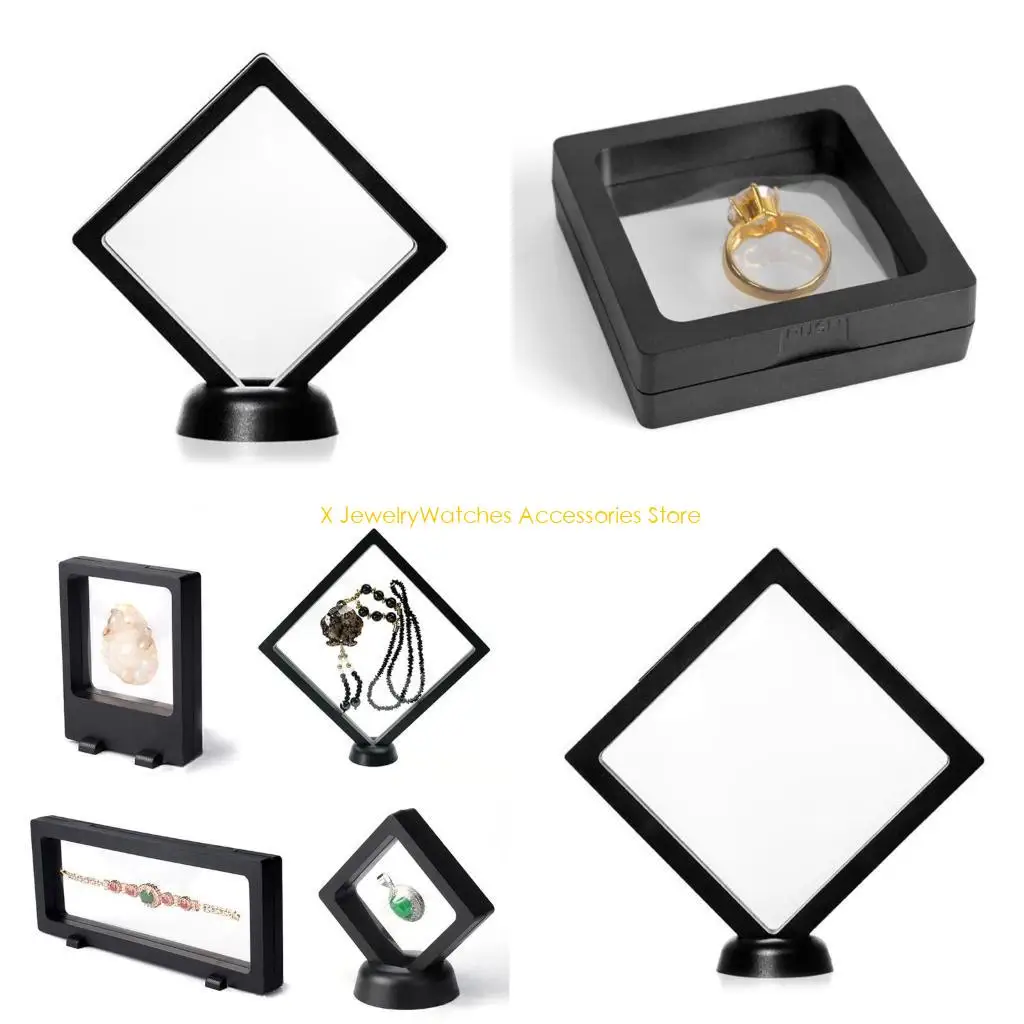 

31KD Challenge Coin Display Stand 3D Floating Transparent Phone for Case Jewelry Specimen Military Medal Stand Frame
