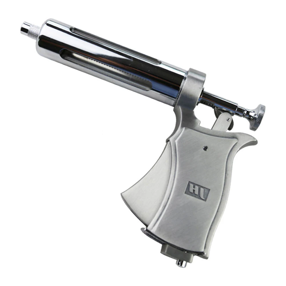 50 مللي شبه التلقائي قابل للتعديل حقنة مستمرة حاقن لقاح الماشية خنزير الأغنام الدواجن المعدات البيطرية لا إبرة