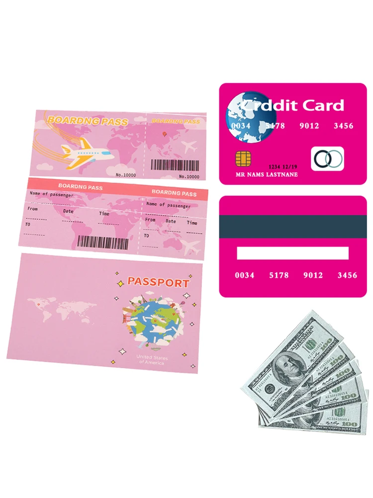 Purple American 18 inch Doll Clothes and Accessories - Suitcase Luggage , Shoes,Dress,Hangers,Socks Suit For 43cm Baby Girl Doll